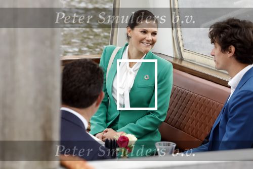 Amsterdam 7 juni 2022
Prinses Victoria van Zweden op bezoek in Amsterdam . Ze maakt een boot tocht over de grachten.