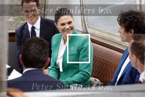 Amsterdam 7 juni 2022
Prinses Victoria van Zweden op bezoek in Amsterdam . Ze maakt een boot tocht over de grachten.