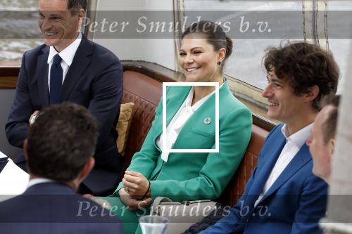 Amsterdam 7 juni 2022
Prinses Victoria van Zweden op bezoek in Amsterdam . Ze maakt een boot tocht over de grachten.