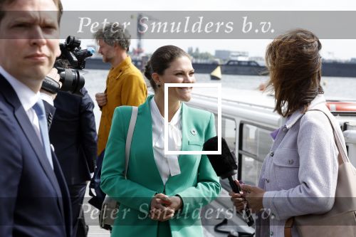 Amsterdam 7 juni 2022
Prinses Victoria van Zweden op bezoek in Amsterdam . Ze maakt een boot tocht over de grachten.