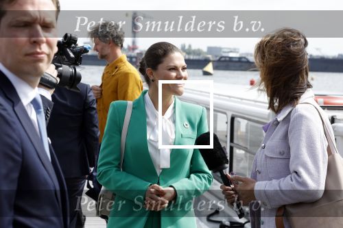 Amsterdam 7 juni 2022
Prinses Victoria van Zweden op bezoek in Amsterdam . Ze maakt een boot tocht over de grachten.