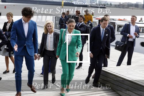 Amsterdam 7 juni 2022
Prinses Victoria van Zweden op bezoek in Amsterdam . Ze maakt een boot tocht over de grachten.