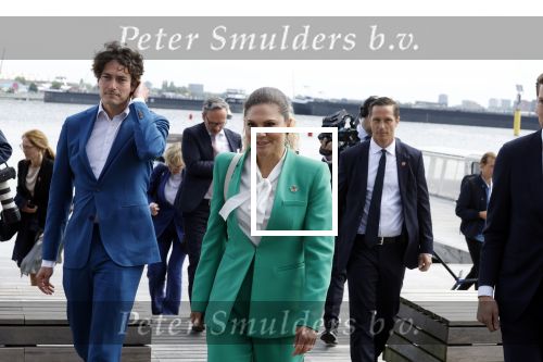 Amsterdam 7 juni 2022
Prinses Victoria van Zweden op bezoek in Amsterdam . Ze maakt een boot tocht over de grachten.