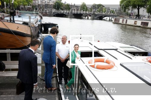 Amsterdam 7 juni 2022
Prinses Victoria van Zweden op bezoek in Amsterdam . Ze maakt een boot tocht over de grachten.