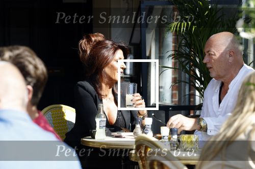Amsterdam 14 mei 2022
Rachel Hazes en Big Willem v Boxtel op terras bij de joffers