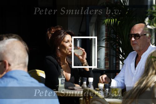 Amsterdam 14 mei 2022
Rachel Hazes en Big Willem v Boxtel op terras bij de joffers