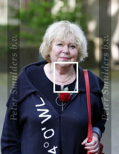 Laren 2 juni 2022
Begrafenis / dienst van Willibrord Frequin in de Sint Jansbasiliek in Laren . Tineke de Nooij en Viola Holt met man Peter