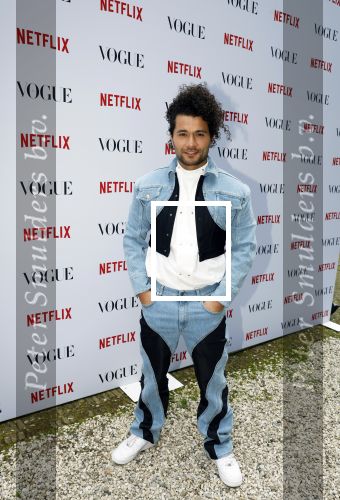 Amsterdam 18 mei 2023
Presentatie netflix serie  Queen CHarlotte met oa aanwezig India Amarteifio en Corey Mylchreest .
Serie is samenwerking met Vogue. Het feest is bij Huize Frankendaal. Alkan Coklu