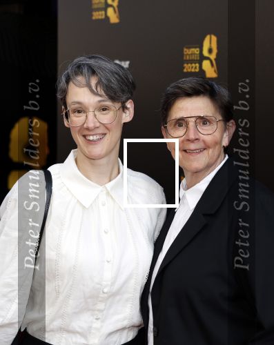 Amsterdam 22 mei 2023
Uitreiking Buma awards in Tuschinski Amsterdam.
Anne v Veen met partner Han Bosman