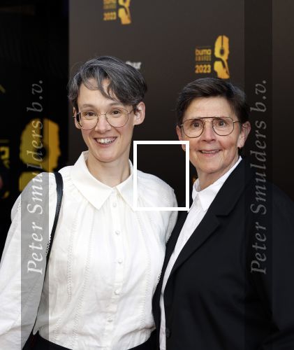 Amsterdam 22 mei 2023
Uitreiking Buma awards in Tuschinski Amsterdam.
Anne v Veen met partner Han Bosman