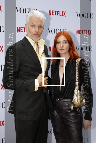 Amsterdam 18 mei 2023
Presentatie netflix serie  Queen CHarlotte met oa aanwezig India Amarteifio en Corey Mylchreest .
Serie is samenwerking met Vogue. Het feest is bij Huize Frankendaal. Arno Kantelberg met dochter
