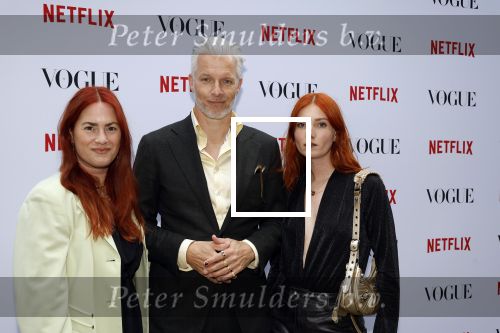 Amsterdam 18 mei 2023
Presentatie netflix serie  Queen CHarlotte met oa aanwezig India Amarteifio en Corey Mylchreest .
Serie is samenwerking met Vogue. Het feest is bij Huize Frankendaal. Arno Kantelberg met dochter
