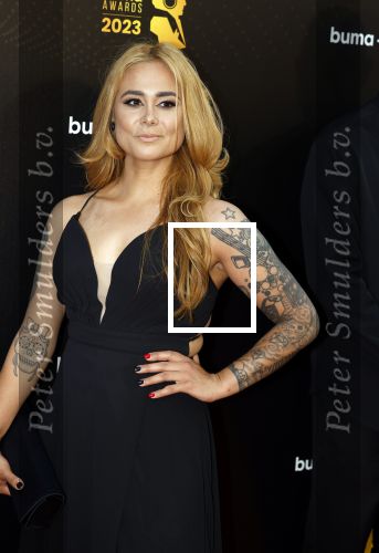 Amsterdam 22 mei 2023
Uitreiking Buma awards in Tuschinski Amsterdam.
 Dounia Ayroud Ververs
