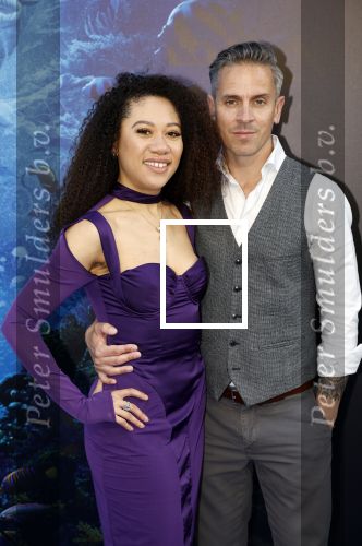 Amsterdam 23 mei 2023
Premiere Little Mermaid in Tuschinski.
Gaia Aikman met partner