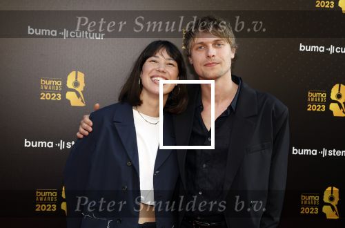 Amsterdam 22 mei 2023
Uitreiking Buma awards in Tuschinski Amsterdam.
Meau Hewitt met haar partner Jesper de Jonge
