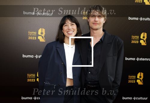 Amsterdam 22 mei 2023
Uitreiking Buma awards in Tuschinski Amsterdam.
Meau Hewitt met haar partner Jesper de Jonge