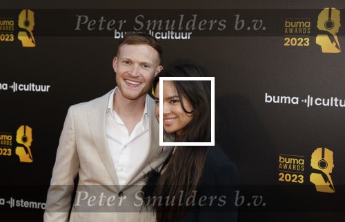 Amsterdam 22 mei 2023
Uitreiking Buma awards in Tuschinski Amsterdam.
Paul Sinha met zijn partner