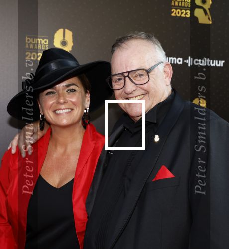 Amsterdam 22 mei 2023
Uitreiking Buma awards in Tuschinski Amsterdam.
Riny Schreijenberg met partner