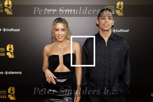 Amsterdam 22 mei 2023
Uitreiking Buma awards in Tuschinski Amsterdam.
Sigourney Korper en Brahim Fouradi