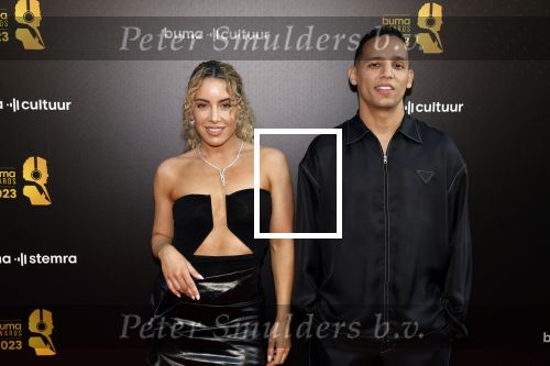 Amsterdam 22 mei 2023
Uitreiking Buma awards in Tuschinski Amsterdam.
Sigourney Korper en Brahim Fouradi