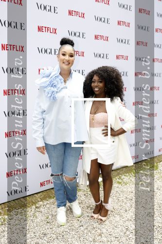 Amsterdam 18 mei 2023
Presentatie netflix serie  Queen CHarlotte met oa aanwezig India Amarteifio en Corey Mylchreest .
Serie is samenwerking met Vogue. Het feest is bij Huize Frankendaal.
Soundos