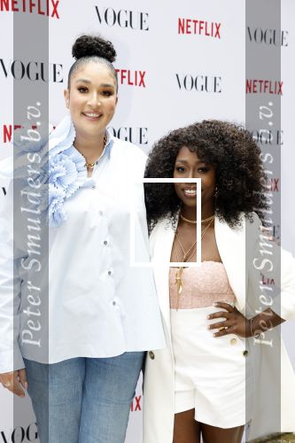 Amsterdam 18 mei 2023
Presentatie netflix serie  Queen CHarlotte met oa aanwezig India Amarteifio en Corey Mylchreest .
Serie is samenwerking met Vogue. Het feest is bij Huize Frankendaal.
Soundos