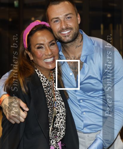 Amsterdam 25 mei 2024
Feestje na concert van de Toppers in de Johan Cruijff Arena. Dave Roelvink en Patty Brard
