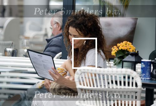 Amsterdam 15 mei 2024
Katja Schuurman met haar dochtertje Coco op terras bij het Gelderlandplein.