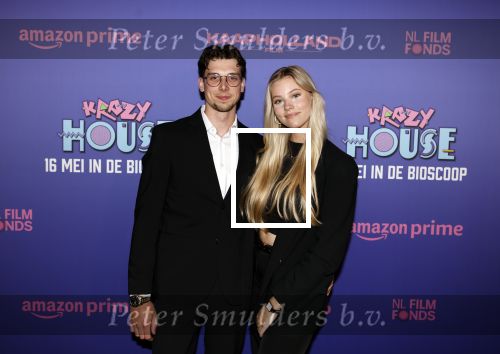 Amsterdam 13 mei 2024
Premiere Crazy House in Tuschinski. Noa Jacobus kwam met haar vriend