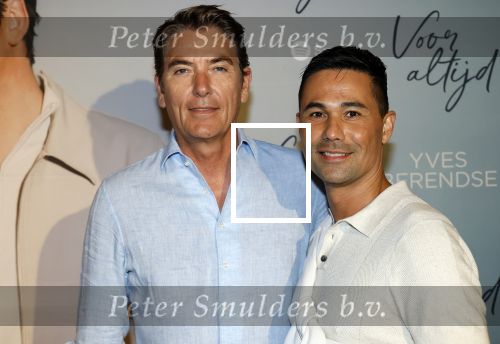 Amsterdam 14 mei 2025
Feestje Yves Berendse bij the Harbour Club. Bart Ettekoven met partner Dennis