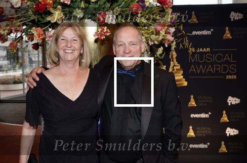 Leusden 16 april 2025
Musicalawards gala bij AFAS . Erik van Muiswinkel met zijn partner Paulien Schoof