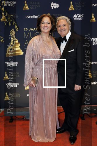 Leusden 16 april 2025
Musicalawards gala bij AFAS . Erwin v lambaart met vrouw