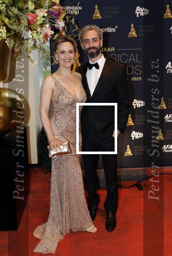 Leusden 16 april 2025
Musicalawards gala bij AFAS . Fons v Rongen met partner