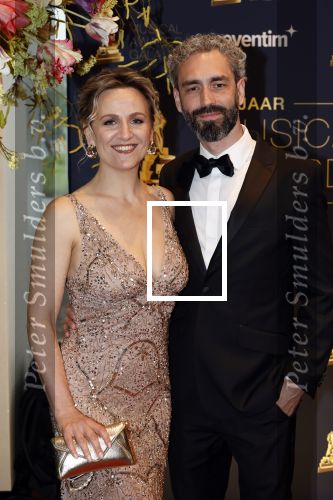 Leusden 16 april 2025
Musicalawards gala bij AFAS . Fons v Rongen met partner