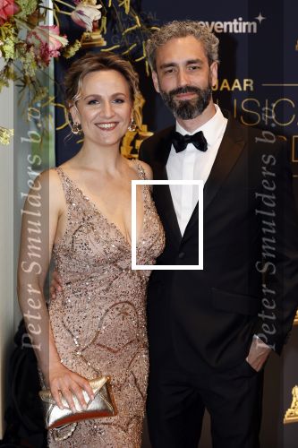 Leusden 16 april 2025
Musicalawards gala bij AFAS . Fons v Rongen met partner