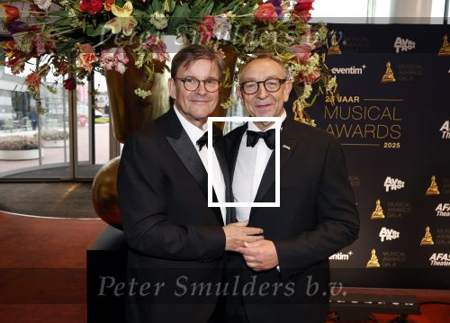 Leusden 16 april 2025
Musicalawards gala bij AFAS . Jon v Eerd met partner . Jon is ruim 23 kg afgevallen