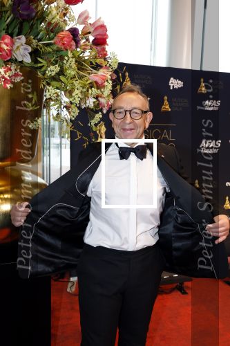 Leusden 16 april 2025
Musicalawards gala bij AFAS . Jon v Eerd met partner . Jon is ruim 23 kg afgevallen