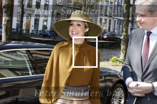 Leiden 22 april 2025
Koningin Maxima bij de opening van de tentoonstelling â€˜Boven het maaiveld â€“ 25 jaar archeologische vondstenâ€™ in het Rijksmuseum van Oudheden in Leiden.