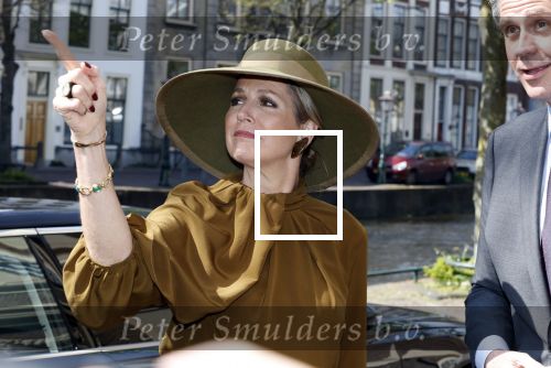 Leiden 22 april 2025
Koningin Maxima bij de opening van de tentoonstelling â€˜Boven het maaiveld â€“ 25 jaar archeologische vondstenâ€™ in het Rijksmuseum van Oudheden in Leiden.