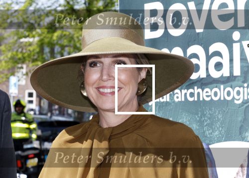 Leiden 22 april 2025
Koningin Maxima bij de opening van de tentoonstelling â€˜Boven het maaiveld â€“ 25 jaar archeologische vondstenâ€™ in het Rijksmuseum van Oudheden in Leiden.