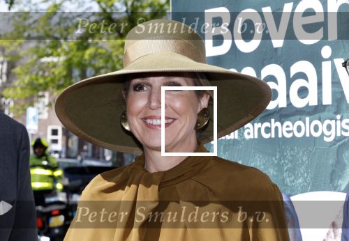 Leiden 22 april 2025
Koningin Maxima bij de opening van de tentoonstelling â€˜Boven het maaiveld â€“ 25 jaar archeologische vondstenâ€™ in het Rijksmuseum van Oudheden in Leiden.