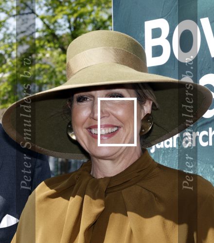 Leiden 22 april 2025
Koningin Maxima bij de opening van de tentoonstelling â€˜Boven het maaiveld â€“ 25 jaar archeologische vondstenâ€™ in het Rijksmuseum van Oudheden in Leiden.
