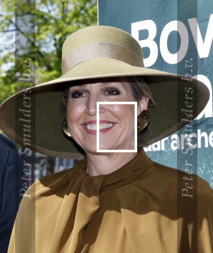 Leiden 22 april 2025
Koningin Maxima bij de opening van de tentoonstelling â€˜Boven het maaiveld â€“ 25 jaar archeologische vondstenâ€™ in het Rijksmuseum van Oudheden in Leiden.