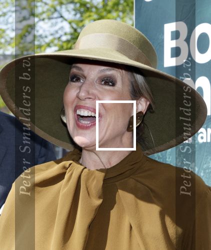 Leiden 22 april 2025
Koningin Maxima bij de opening van de tentoonstelling â€˜Boven het maaiveld â€“ 25 jaar archeologische vondstenâ€™ in het Rijksmuseum van Oudheden in Leiden.