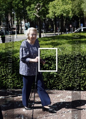 Amsterdam 20 mei 2025
Prinses Beatrix opent Art Zuid in Amsterdam zuid. Prinses Beatrix loopt met 2 wandelstokken .
