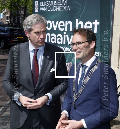 Leiden 22 april 2025
Koningin Maxima bij de opening van de tentoonstelling â€˜Boven het maaiveld â€“ 25 jaar archeologische vondstenâ€™ in het Rijksmuseum van Oudheden in Leiden. Wouter Kolff