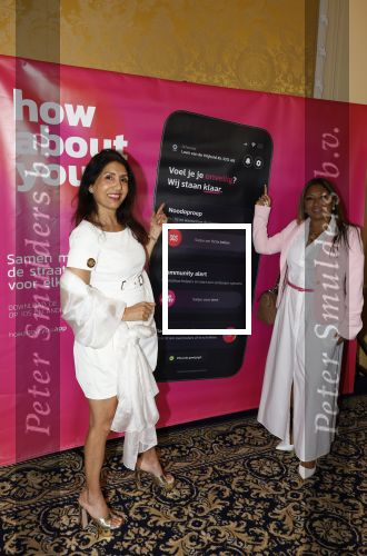 Amsterdam 11 mei 2026
Presenatie nieuwe how about you veiligheids app in het Amstel Hotel . Geeta Girdhari is de initiatiefnemer van de app.