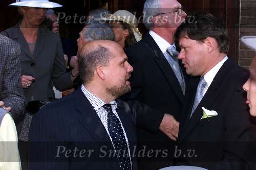 Naarden 5 juni 1999
Trouwen Soren Lerby
Jaap v Zweden in gesprek met getuige Frank Arnesen