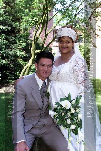 Loenen aan de Vecht Holland
9 juni 1999
New Glascow Ranger-player MICHAEL MOLS  with his wifeJANE
Wedding today