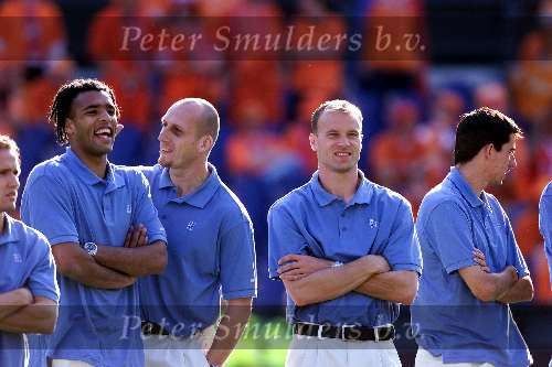 Rotterdam16 juni 2000 Euro 2000
Nederland-Denemarken, eindstand 3-0
Boudewijn Zenden,Jaap Stam, Pierre v Hooydonk, Dennis Bergkamp en oy Makaay
Europees Kampioenschap voetbal 2000